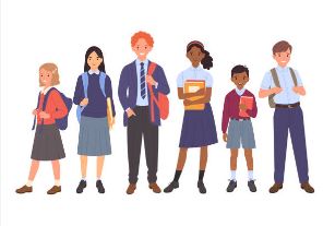 Photo cred: https://www.istockphoto.com/search/2/image?mediatype=illustration&phrase=kid+school+uniform